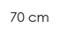 70 cm